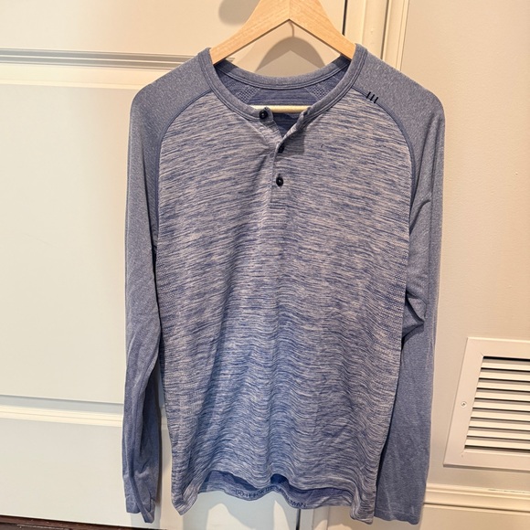 Lululemon blue metal vent long sleeve shirt - Picture 1 of 3